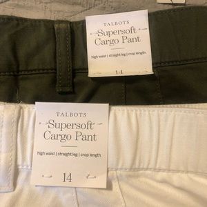 NWT Talbots Supersoft cropped cargo pants (2 pairs)